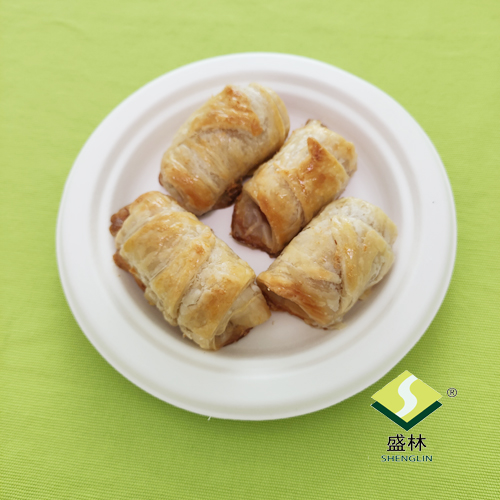 Shenglin Packaging의 사탕수수 접시는 신규 고객과 함께 구매 의도에 도달했습니다.