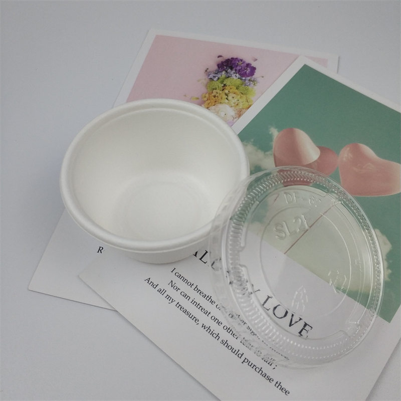 생분해성 일회용 사탕수수 Bagasse 2oz 부분 컵